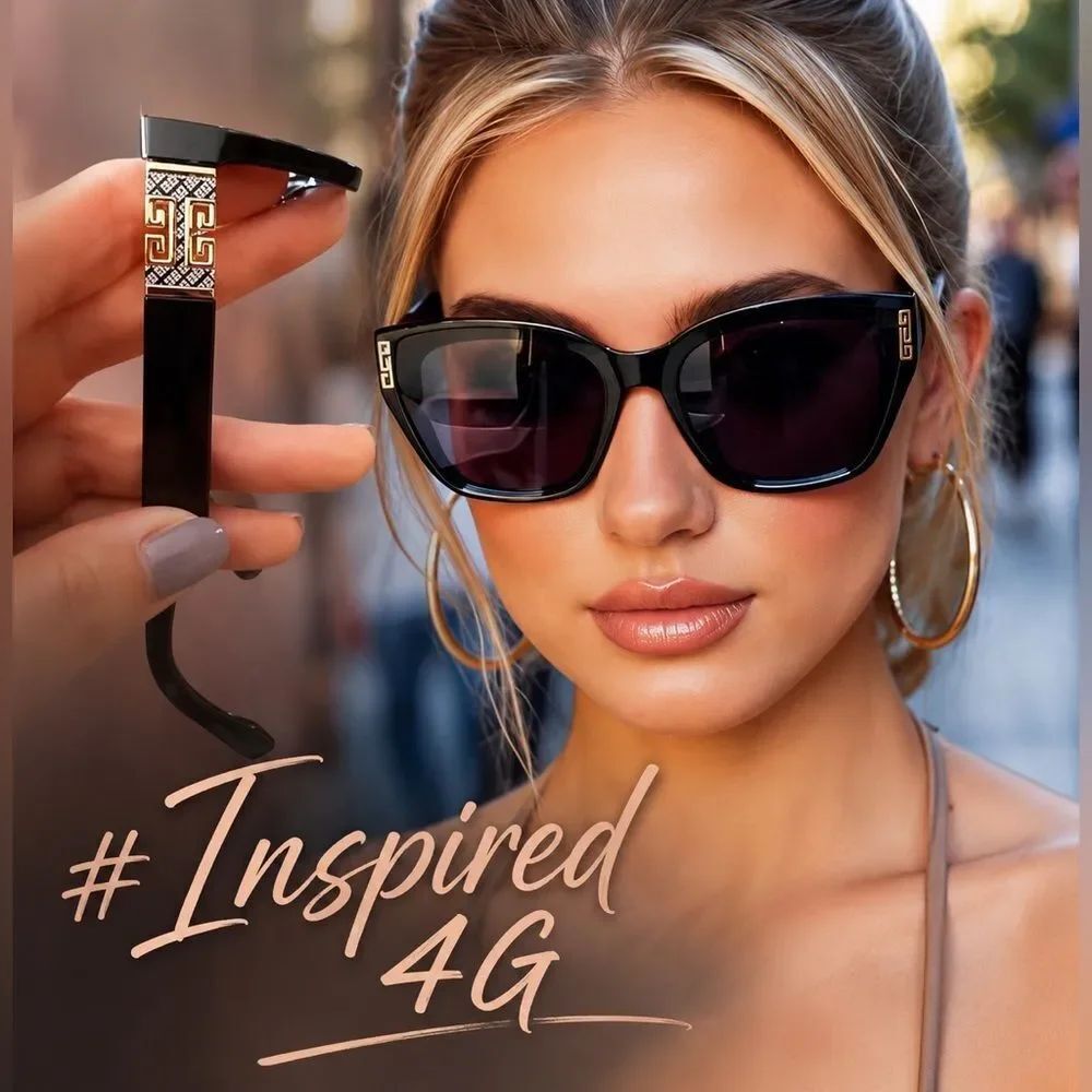 NEW! *Chic* French-Chic #4G Designer-Style Sunglasses!